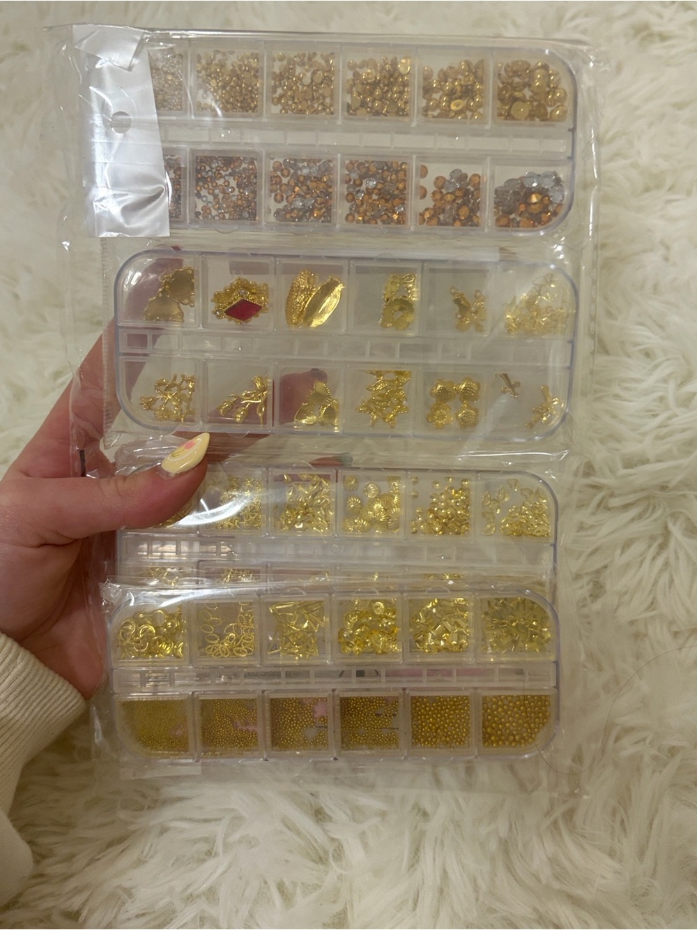 Gold nail art charms set!!!